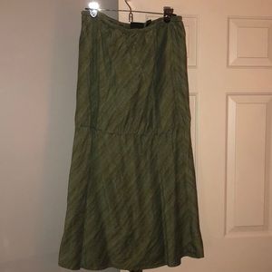 Green Maxi Skirt by Valerie Stevens XL